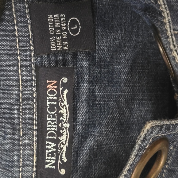 New Direction Denim Jacket, Size L - Picture 2 of 12